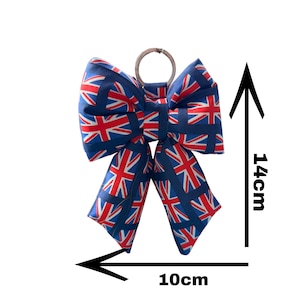 Union Jack-flagga Storbritanniens flagga Puff Sjömansfluga Nyckelberlock för handväska bild 6