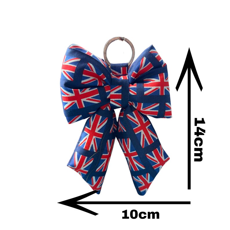 Union Jack-flagga Storbritanniens flagga Puff Sjömansfluga Nyckelberlock för handväska bild 6