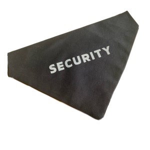 Hi Viz Visibility Security Dog Bandana Reflective Logo