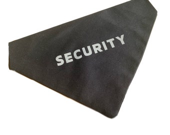 Hi Viz Visibility Security Dog Bandana Reflective Logo