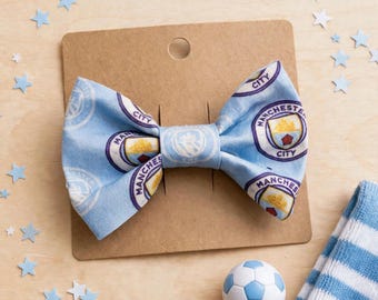 Manchester City Football Dog Pet Bow Tie