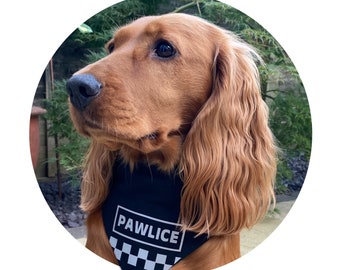 Pawlice reflekterande hundbandana halsduk slip-on halsband