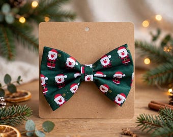 Christmas Dog Bow Tie Snowman Father Christmas Santa Reindeer Xmas BowTie