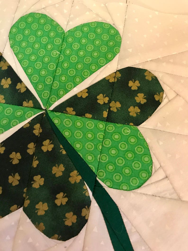 PDF Four Leaf Clover Quilt Pattern 8x8 Quilt Etsy
