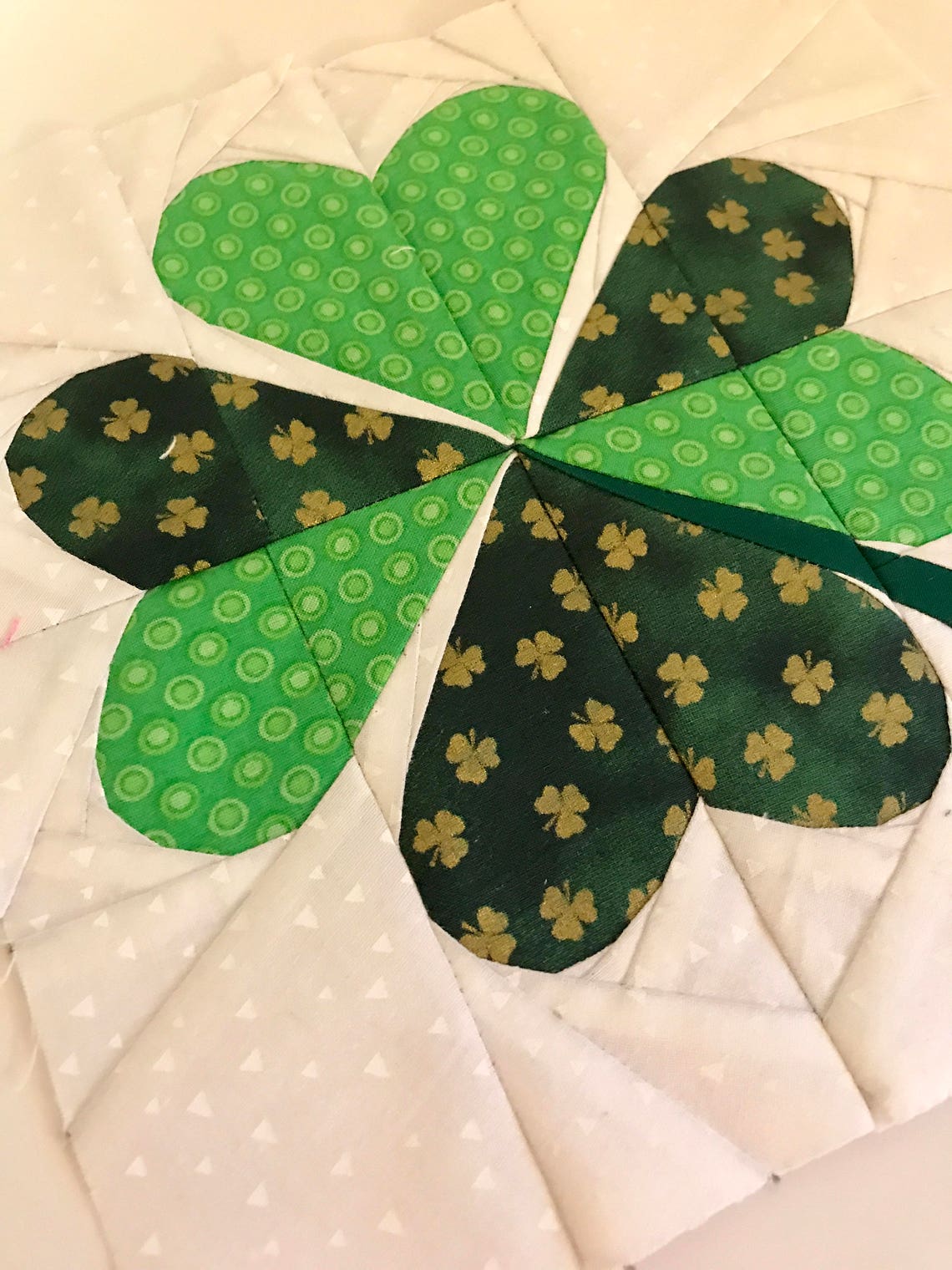 PDF Four Leaf Clover Quilt Pattern 8x8 Quilt Etsy