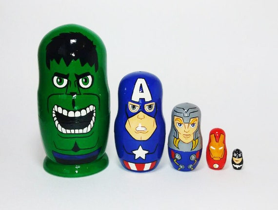 superhero nesting dolls