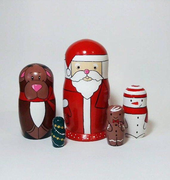 santa nesting dolls