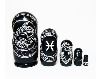 Ornamento personalizzato del segno zodiacale Pesci / Regalo da sogno per segno d'acqua / Ornamento ricordo personalizzato del segno di nascita