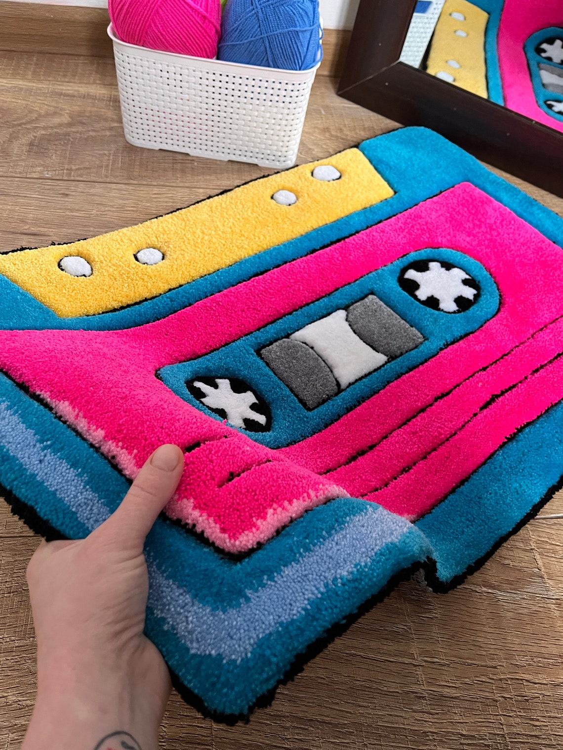 Cassette Tape Tufted Rug: 90s Music Lover Gift - Etsy
