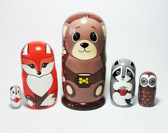 woodland russian dolls