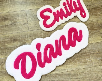 Custom Name Tufted Rug: Personalized Kids Room Mat