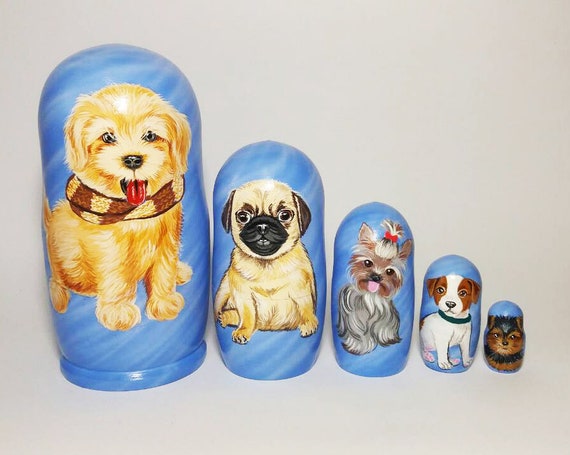 pug nesting dolls
