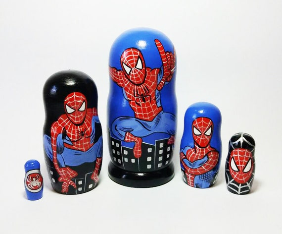 spiderman nesting dolls