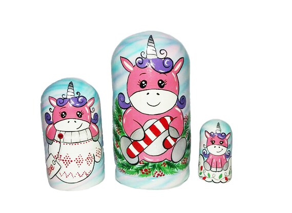 unicorn nesting dolls