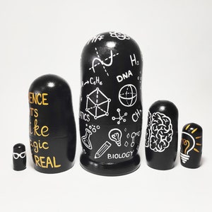 Science Nesting Dolls, Chemistry Teacher Gift and STEM Classroom Decor ...