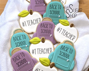 Back to School Classroom Treats (12 cookies)