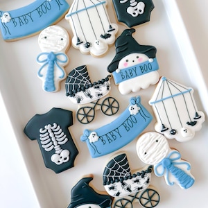 Little Boo Halloween Baby Shower (12 cookies)