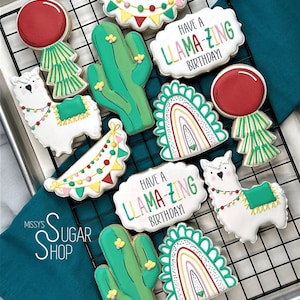 Have a Llama-Zing Birthday (12 cookies)