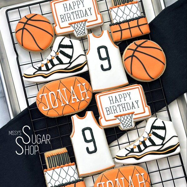 Basketball Cookies Etsy