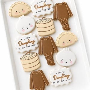 A Little Dumpling is on the Way (12 cookies)
