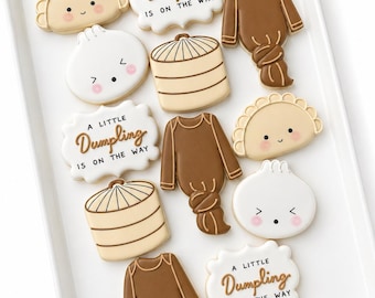 A Little Dumpling is on the Way (12 cookies)