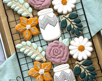 BakesyKit Flowers Cookie Bouquet Kit (Baked Cookies) – Flowerbake by Angela