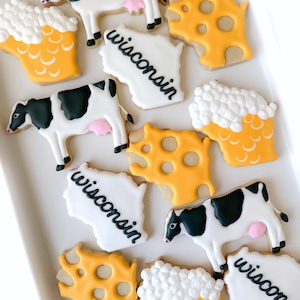 Wisconsin Love (12 cookies)