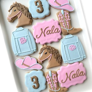 Cowgirl/Cowboy Birthday (12 cookies)