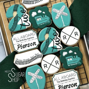Chugga Chugga, Two Two Birthday (12 cookies)