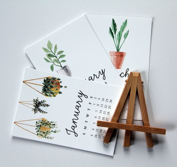2026 Zimmerpflanzen Tischkalender mit Stnder - Etsy.de