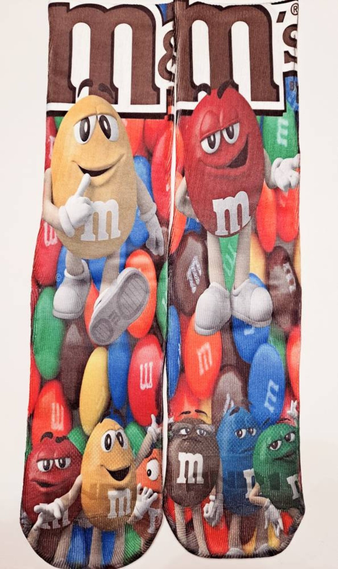 Candy M&m Crew Socks Etsy