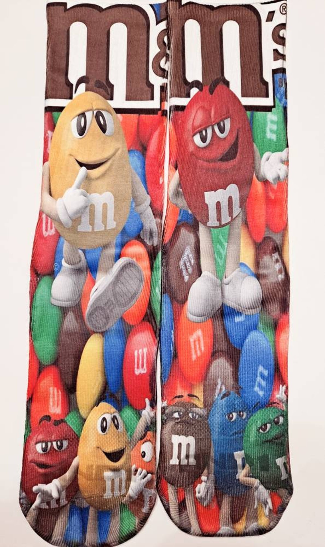 Candy M&m Crew Socks Etsy