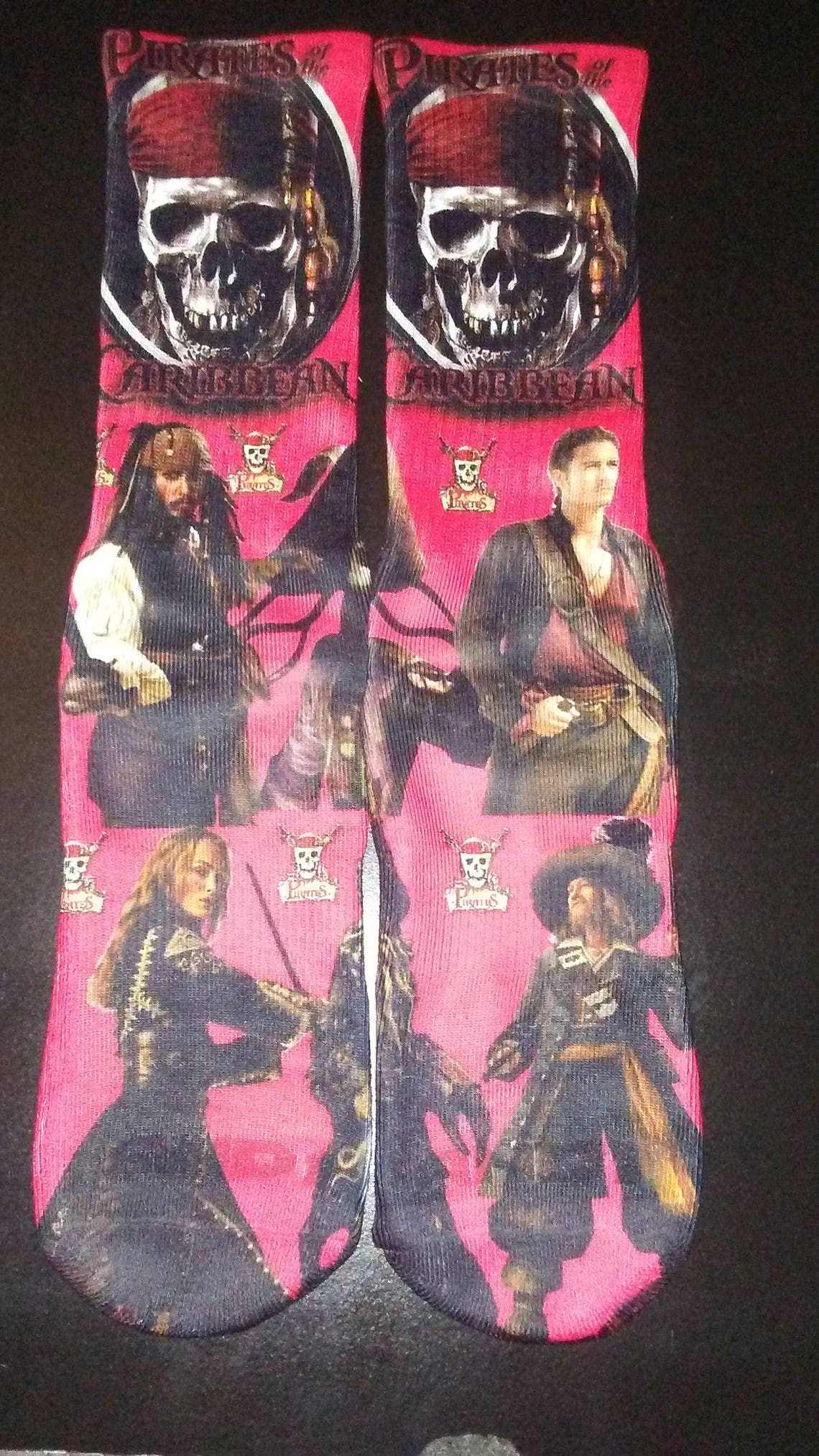 Caribbean Pirates Dry Fit Socks Etsy