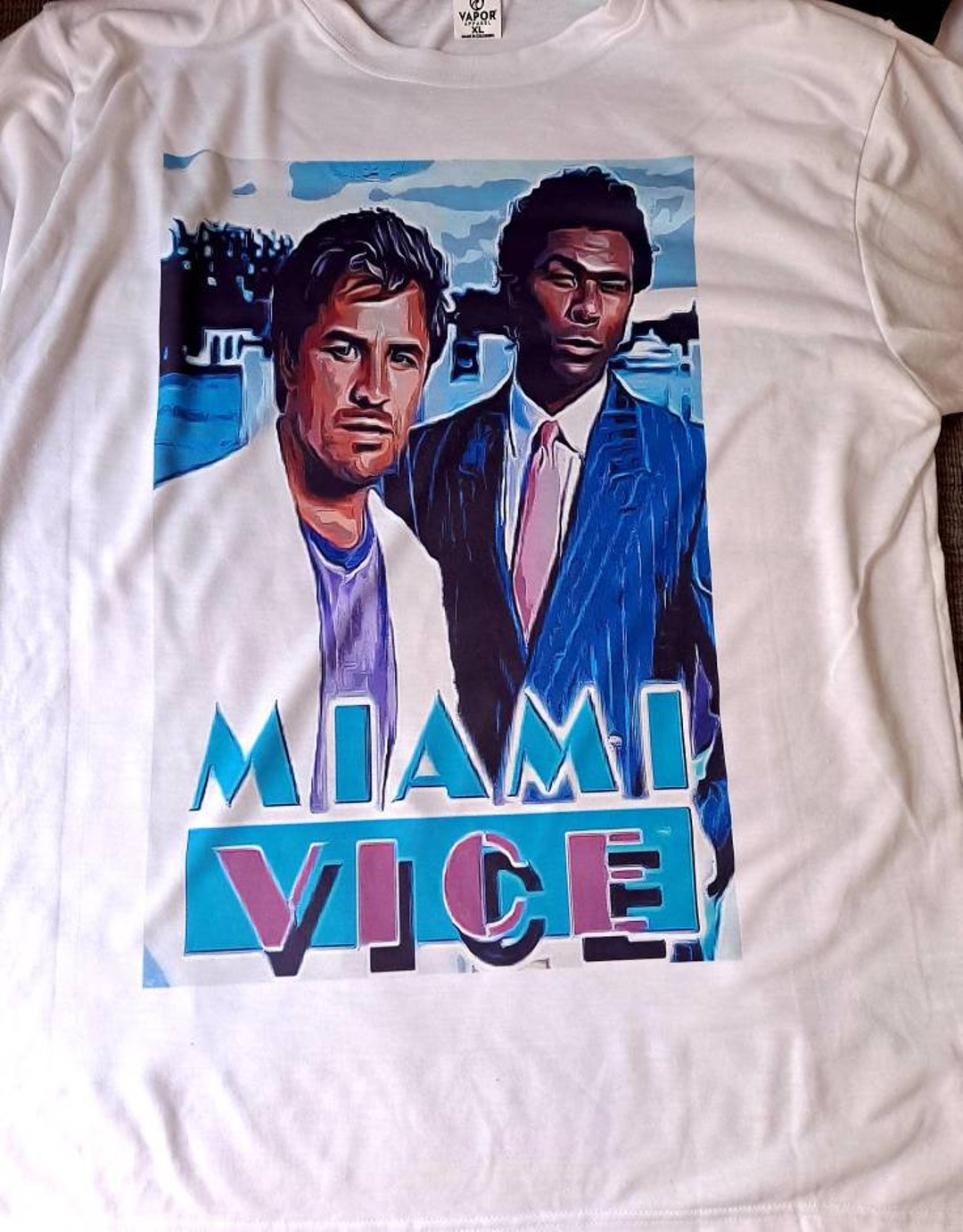 トップス Miami Vice (2006) Promotional T-Shirt 2006 Miami Vice Movie Promo Shirt (Size | Depop