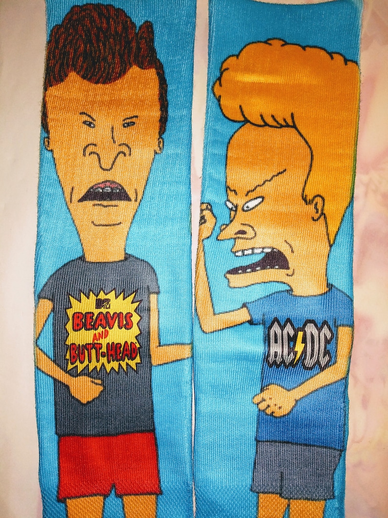 Butthead and Beavis custom socks