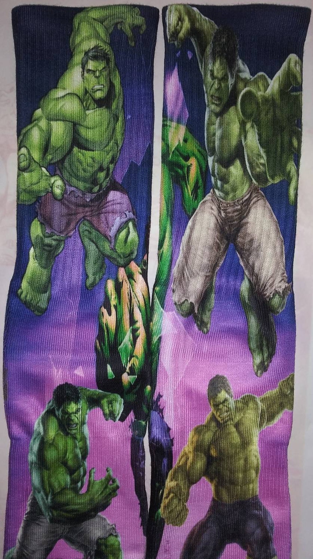 Custom Hulk Socks - Etsy