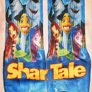 Sharks and Tales crew socks