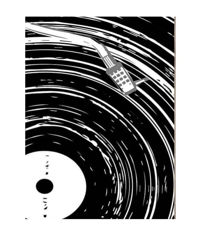 Old vinyl jazz print Black white music poster Art music print Etsy