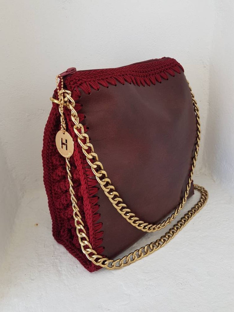 crocheted purses