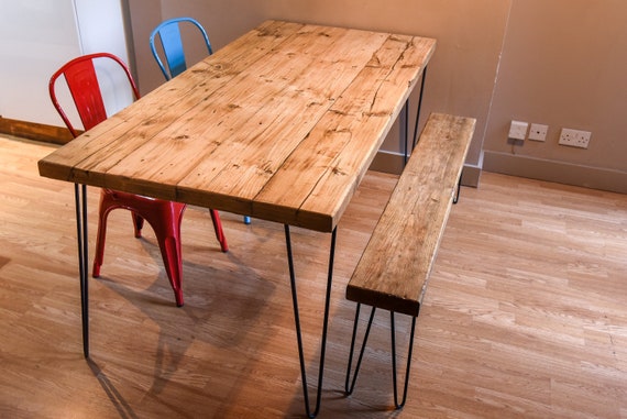 Shabby Chic Dining Table Rustic Handmade With Reclaimed Wood Etsy