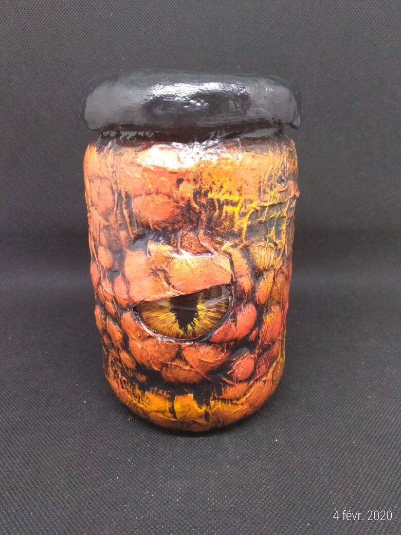 Pot à Bonbon, Pot Épices, Dragon, Dragon Eye