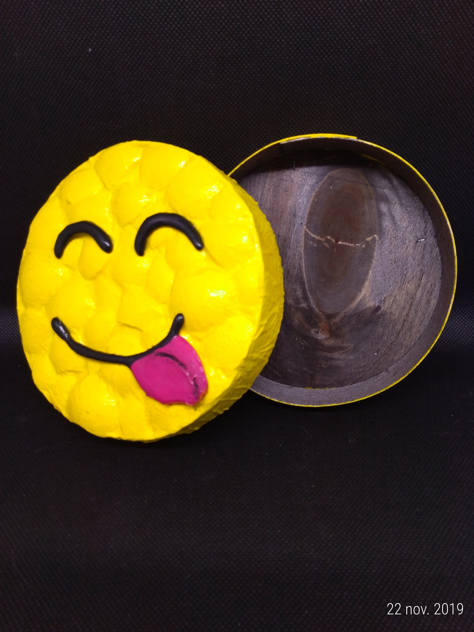 Smiley Face Smiley Box Emoticon Smiley Face Jewelry Box Etsy Ireland