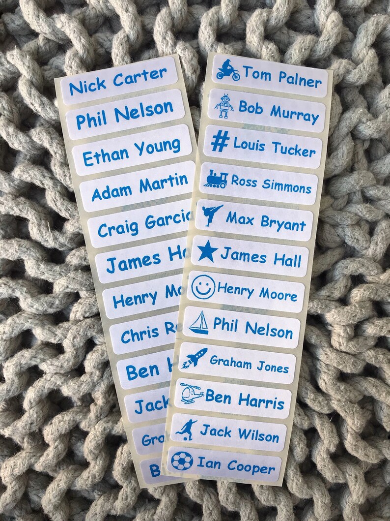 Name labels for school uniform uk