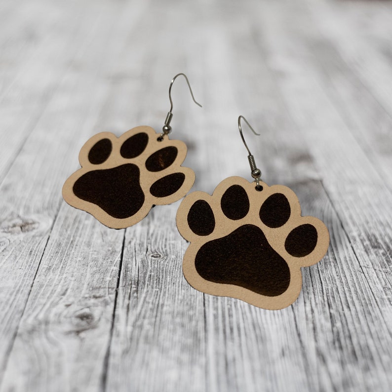 Paw drop earrings image 2