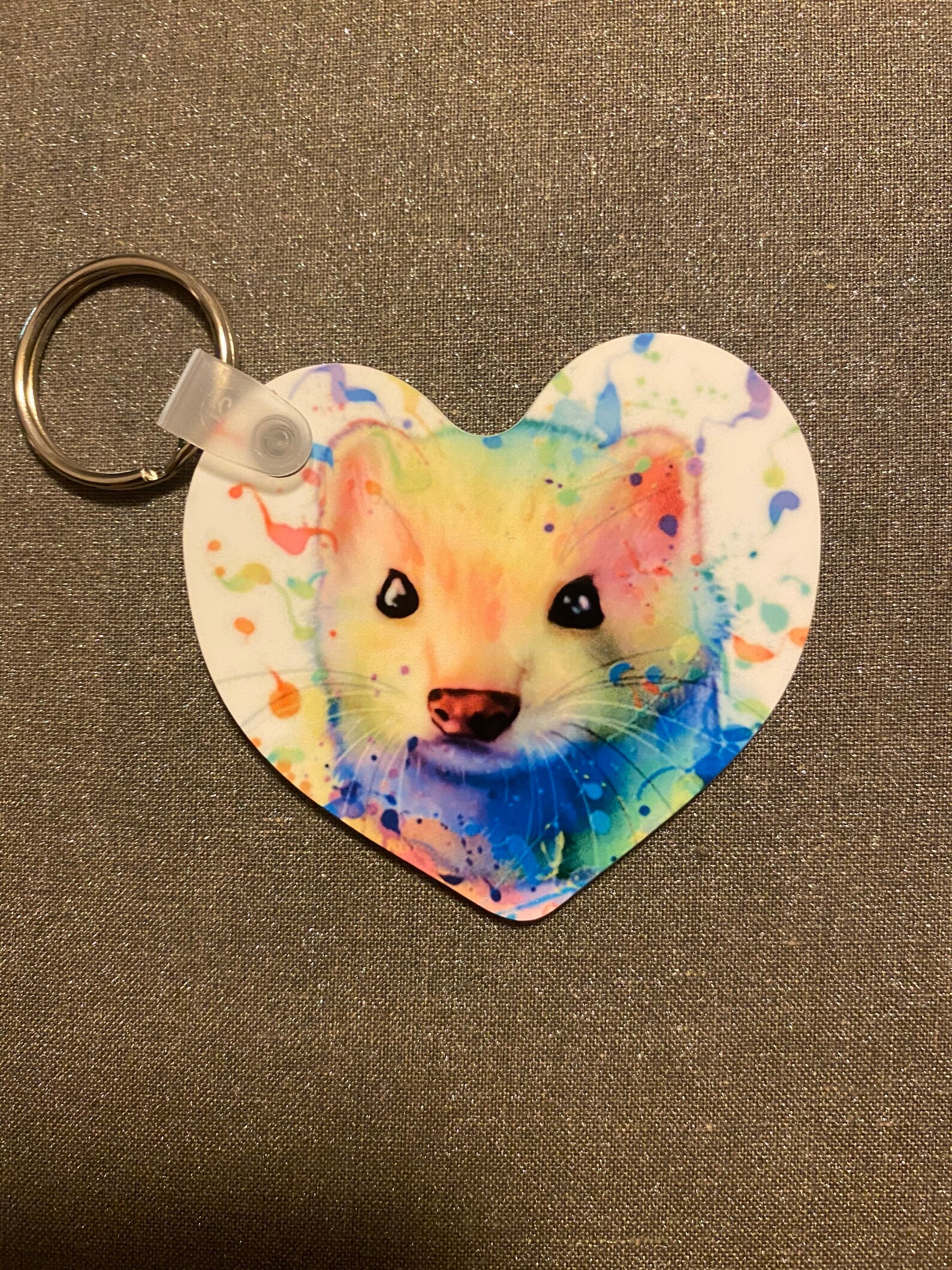 Ferret keychain Etsy