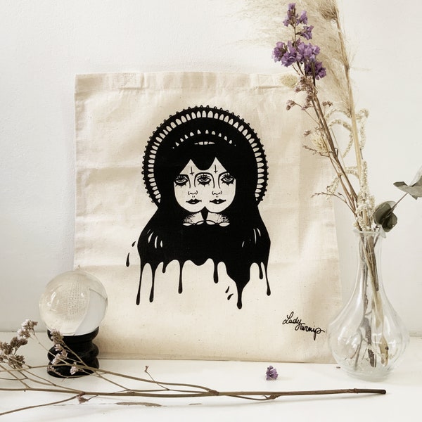 Tote Bag Girls | Shining | Twins | Sac en toile | Halloween | Gift | Horror | L38 X H40 cm