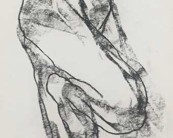 4672 Original artwork. Woman standing on one leg