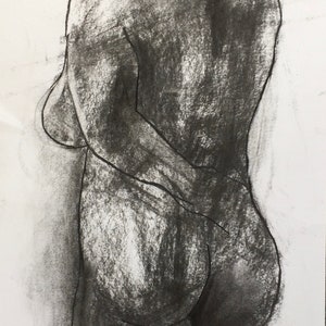 4848 Original artwork, charcoal on paper