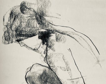 Nude Female Drawing | Etsy