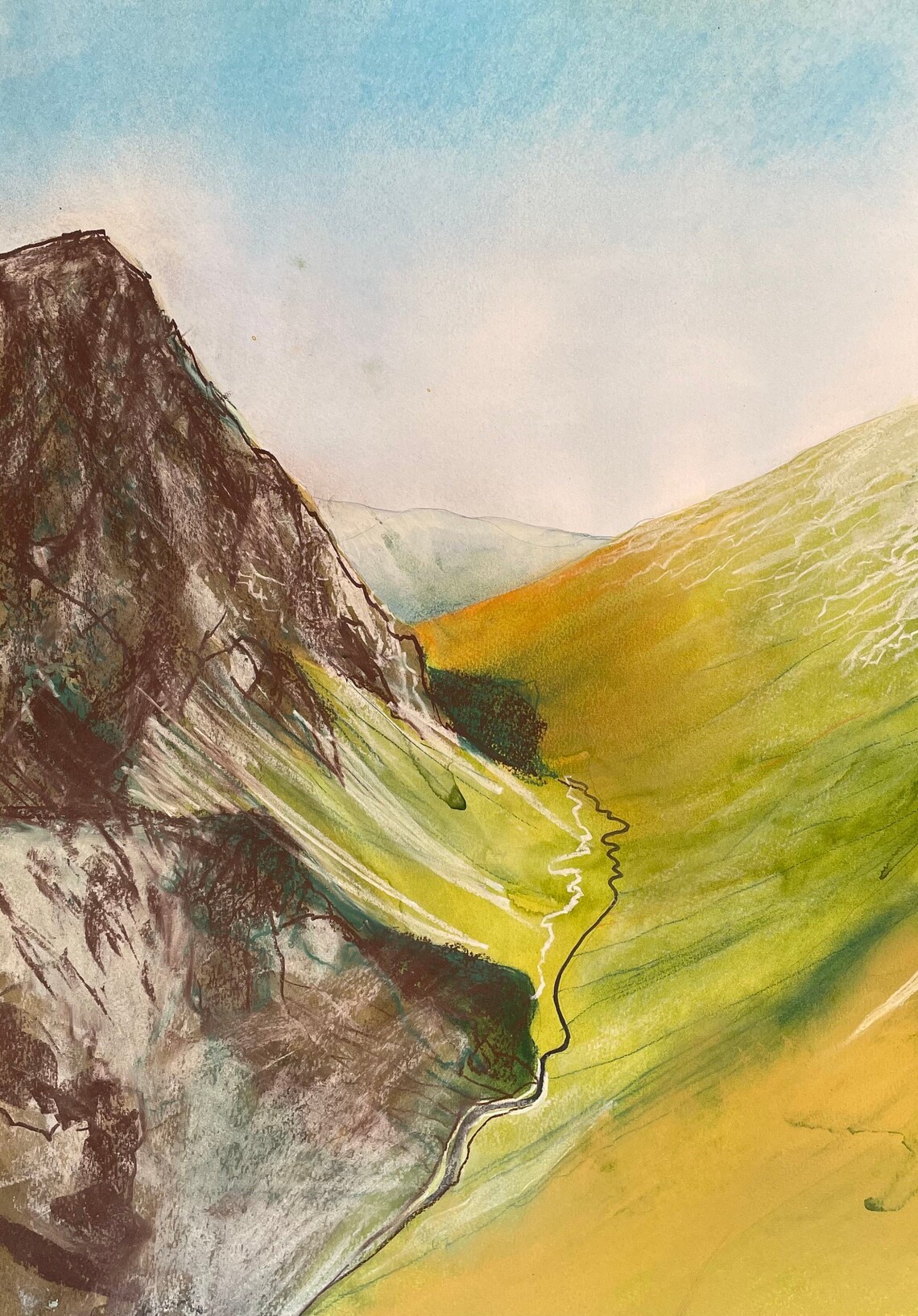 0389 Original Landscape Art. Lake District Cumbria Etsy UK